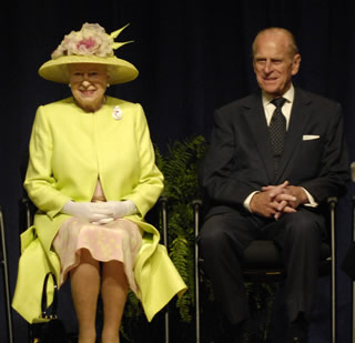 La reina Isabel II y príncipe Felipe 